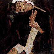 Egon Schiele The Poet oil on canvas